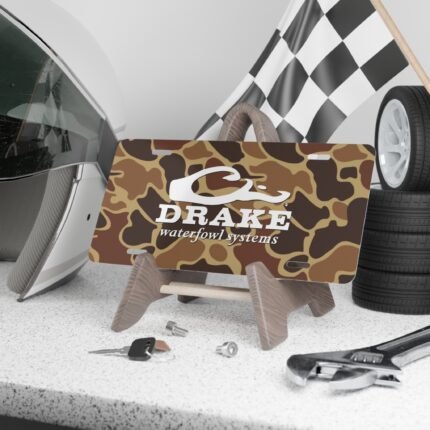 Custom Camo Vanity Plate In Drake Duck Hunter Camo With Logo
