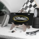 Custom Vanity Plate Tag With Matthews On Black