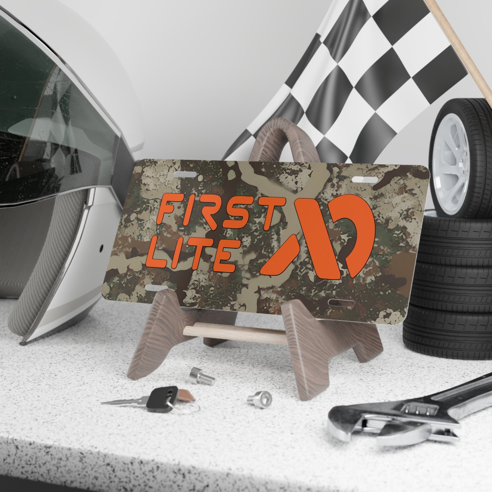 INKd Custom Car And Truck Camo Vanity Front License Plates Front Vanity License Plates Custom Camo Vanity Plate With First Lite Specter Camo
