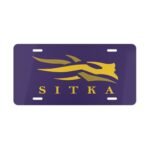 Custom Request Camo Vanity Plate With Sitka Camo Blackout LSU Colors