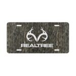 Custom Camo Vanity Plate In Realtree Camouflage With Logo